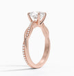 ecomposer-metal type-rose-gold-18K,ecomposer-ring setting-twisted