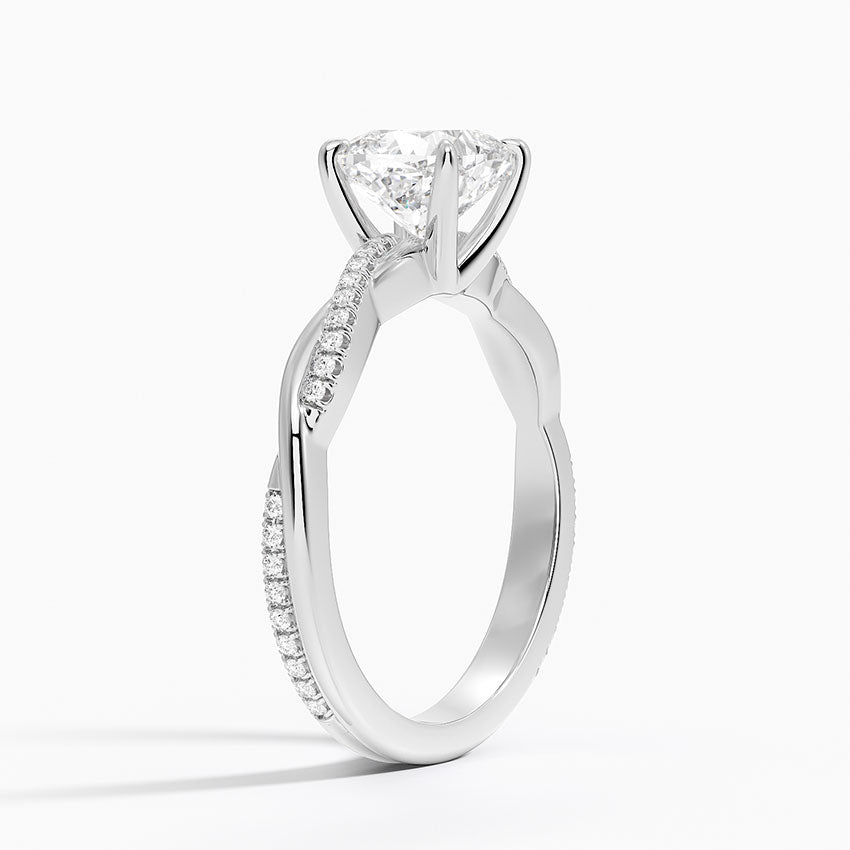 ecomposer-view with diamond shape-cushion,ecomposer-size-1.5-ct,ecomposer-metal type-white-gold-18k