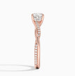 ecomposer-view with diamond shape-cushion,ecomposer-size-1-ct,ecomposer-metal type-rose-gold-18k