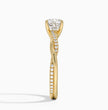 ecomposer-metal type-yellow-gold-18K,ecomposer-ring setting-twisted