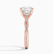 ecomposer-view with diamond shape-cushion,ecomposer-size-2.5-ct,ecomposer-metal type-rose-gold-18k