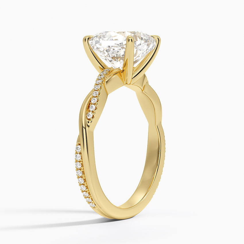 ecomposer-view with diamond shape-cushion,ecomposer-size-2.5-ct,ecomposer-metal type-yellow-gold-18k