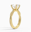 ecomposer-metal type-yellow-gold-18K,ecomposer-ring setting-twisted