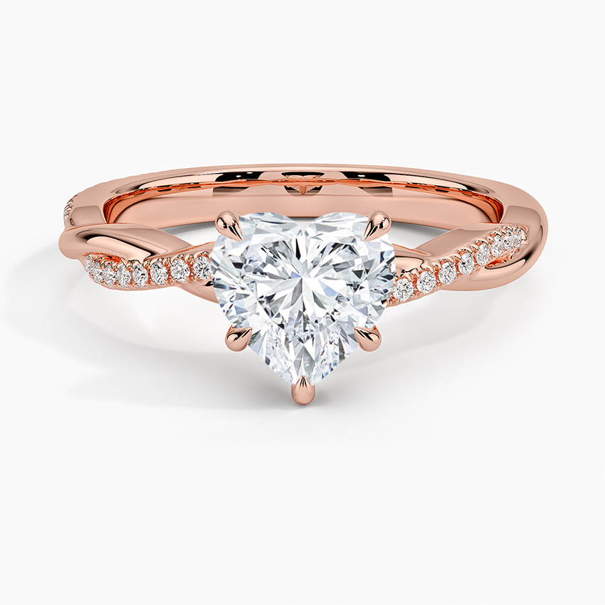 ecomposer-metal type-rose-gold-18K,ecomposer-ring setting-twisted