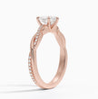 ecomposer-metal type-rose-gold-18K,ecomposer-ring setting-twisted