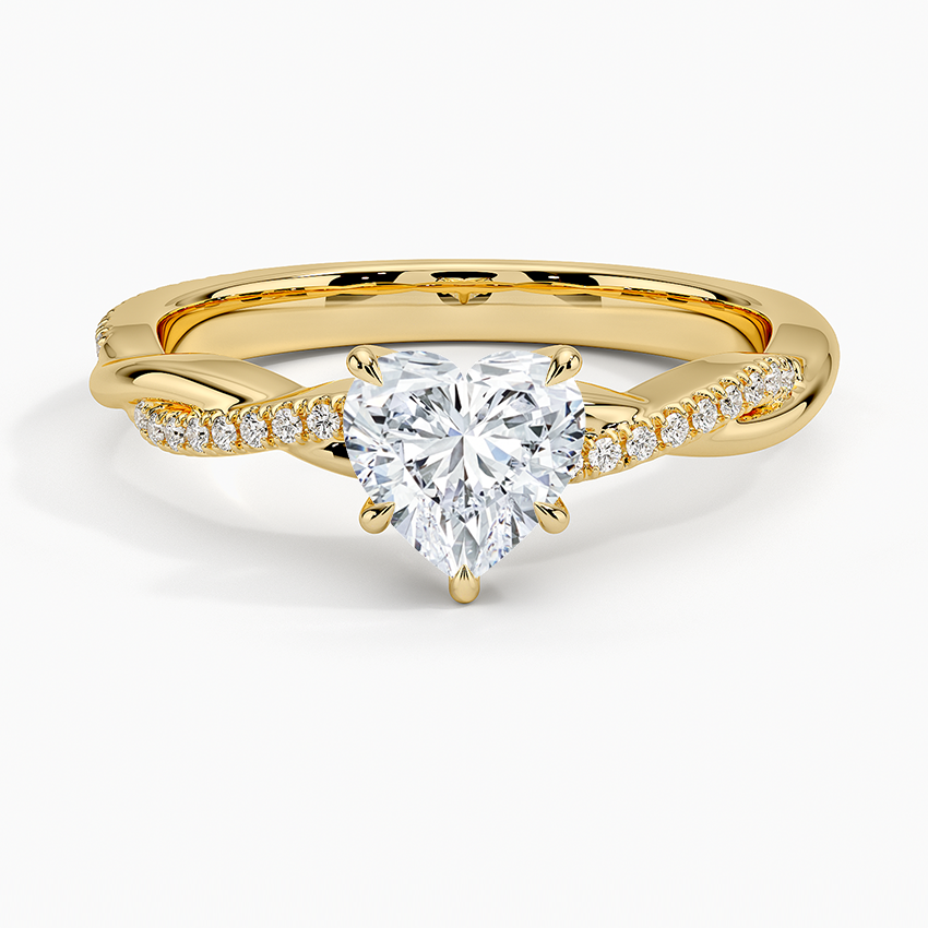 ecomposer-metal type-yellow-gold-18K,ecomposer-ring setting-twisted