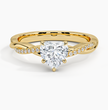 ecomposer-metal type-yellow-gold-18K,ecomposer-ring setting-twisted