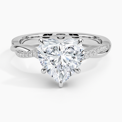 ecomposer-view with diamond shape-heart,ecomposer-size-2.5-ct,ecomposer-metal type-white-gold-18k