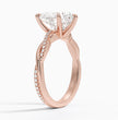 ecomposer-metal type-rose-gold-18K,ecomposer-ring setting-twisted