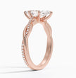 ecomposer-metal type-rose-gold-18K,ecomposer-ring setting-twisted