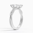 ecomposer-metal type-white-gold-18K,ecomposer-ring setting-twisted