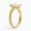 ecomposer-metal type-yellow-gold-18K,ecomposer-ring setting-twisted