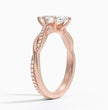 ecomposer-metal type-rose-gold-18K,ecomposer-ring setting-twisted