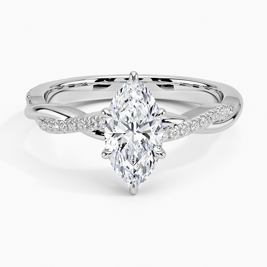 ecomposer-view with diamond shape-marquise,ecomposer-size-1-ct,ecomposer-metal type-white-gold-18k,