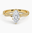 ecomposer-metal type-yellow-gold-18K,ecomposer-ring setting-twisted