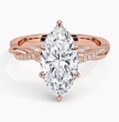 ecomposer-metal type-rose-gold-18K,ecomposer-ring setting-twisted