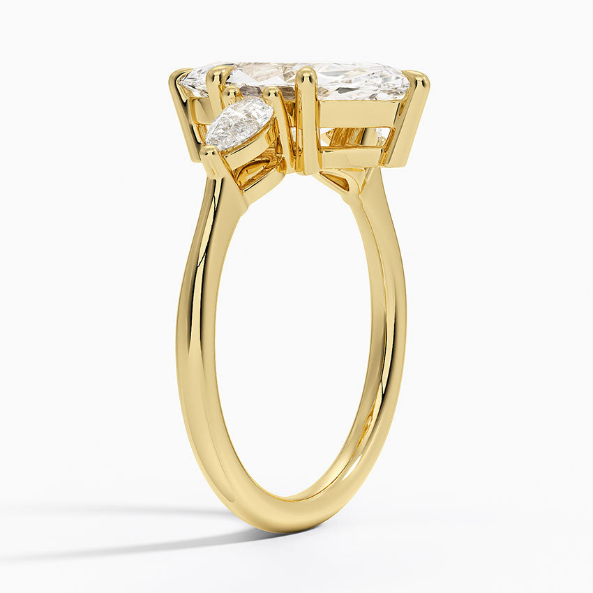 ecomposer-metal type-yellow-gold-18K,ecomposer-ring setting-triology