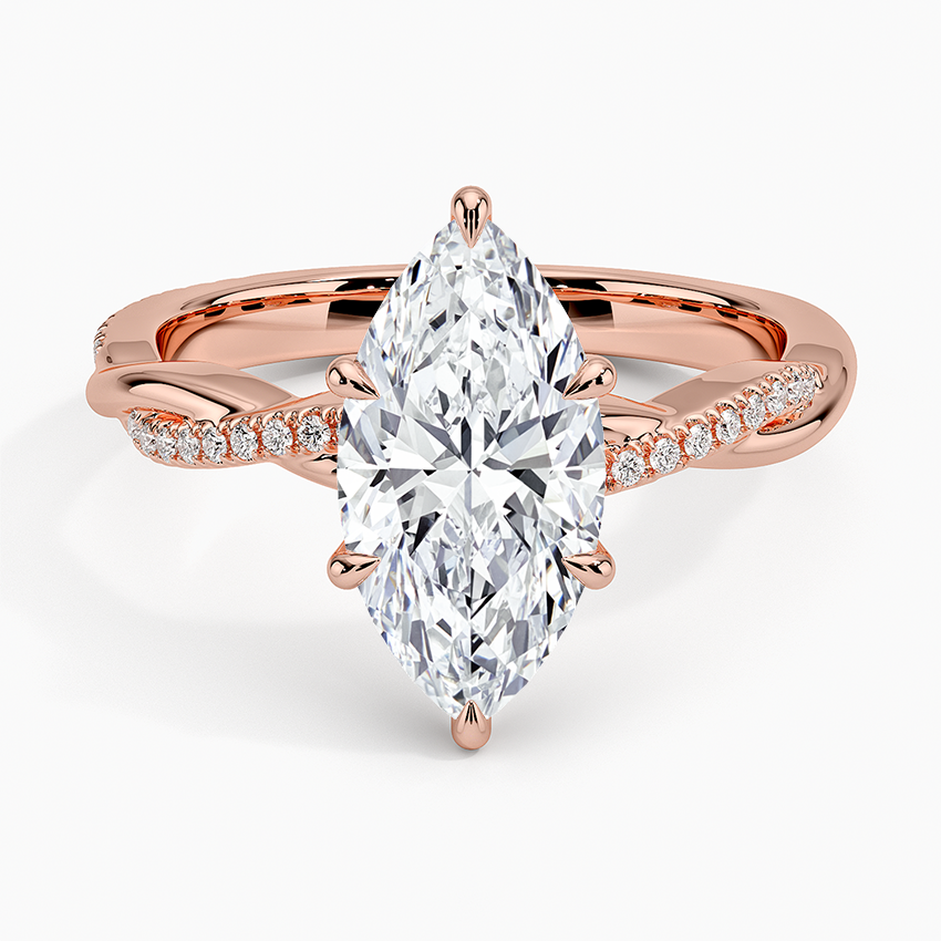 ecomposer-view with diamond shape-marquise,ecomposer-size-2-ct,ecomposer-metal type-rose-gold-18k,