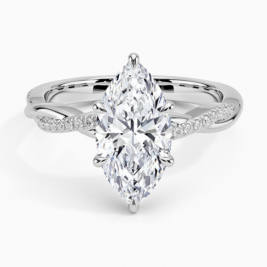 ecomposer-view with diamond shape-marquise,ecomposer-size-2-ct,ecomposer-metal type-white-gold-18k,