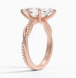 ecomposer-metal type-rose-gold-18K,ecomposer-ring setting-twisted