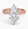 ecomposer-metal type-rose-gold-18K,ecomposer-ring setting-twisted