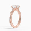 ecomposer-metal type-rose-gold-18K,ecomposer-ring setting-twisted