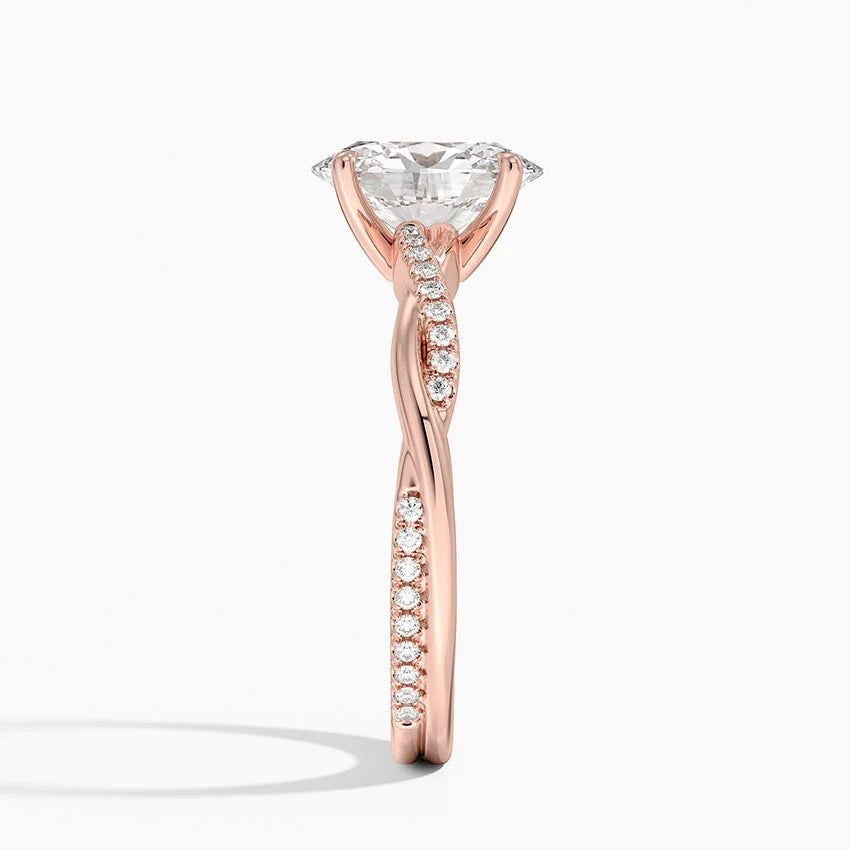 ecomposer-view with diamond shape-oval,ecomposer-size-1.5-ct,ecomposer-metal type-rose-gold-18k