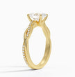 ecomposer-metal type-yellow-gold-18K,ecomposer-ring setting-twisted