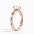 ecomposer-metal type-rose-gold-18K,ecomposer-ring setting-twisted