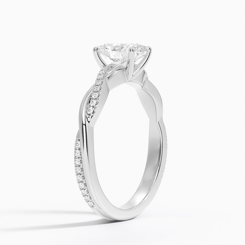 ecomposer-view with diamond shape-oval,ecomposer-size-1-ct,ecomposer-metal type-white-gold-18k