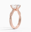 ecomposer-metal type-rose-gold-18K,ecomposer-ring setting-twisted