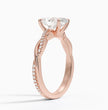 ecomposer-metal type-rose-gold-18K,ecomposer-ring setting-twisted