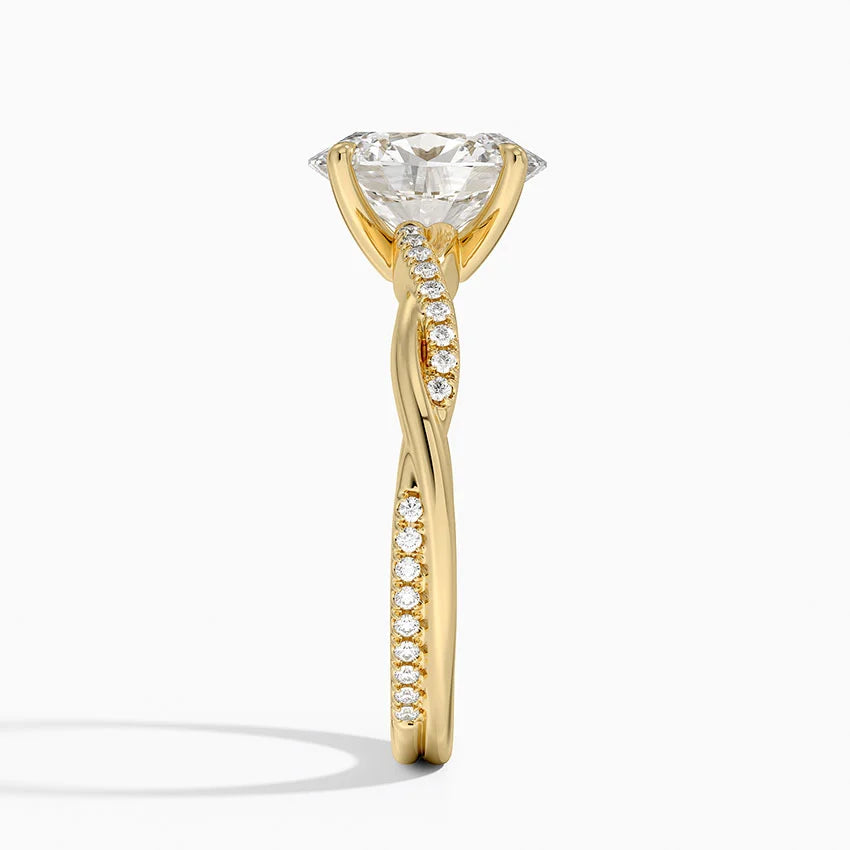 ecomposer-view with diamond shape-oval,ecomposer-size-2-ct,ecomposer-metal type-yellow-gold-18k