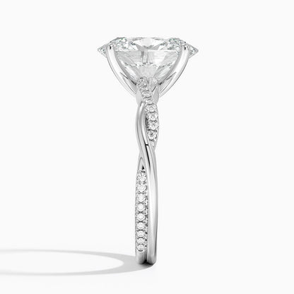 ecomposer-view with diamond shape-oval,ecomposer-size-3-ct,ecomposer-metal type-white-gold-18k