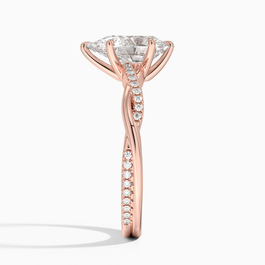 ecomposer-view with diamond shape-pear,ecomposer-size-1.5-ct,ecomposer-metal type-rose-gold-18k