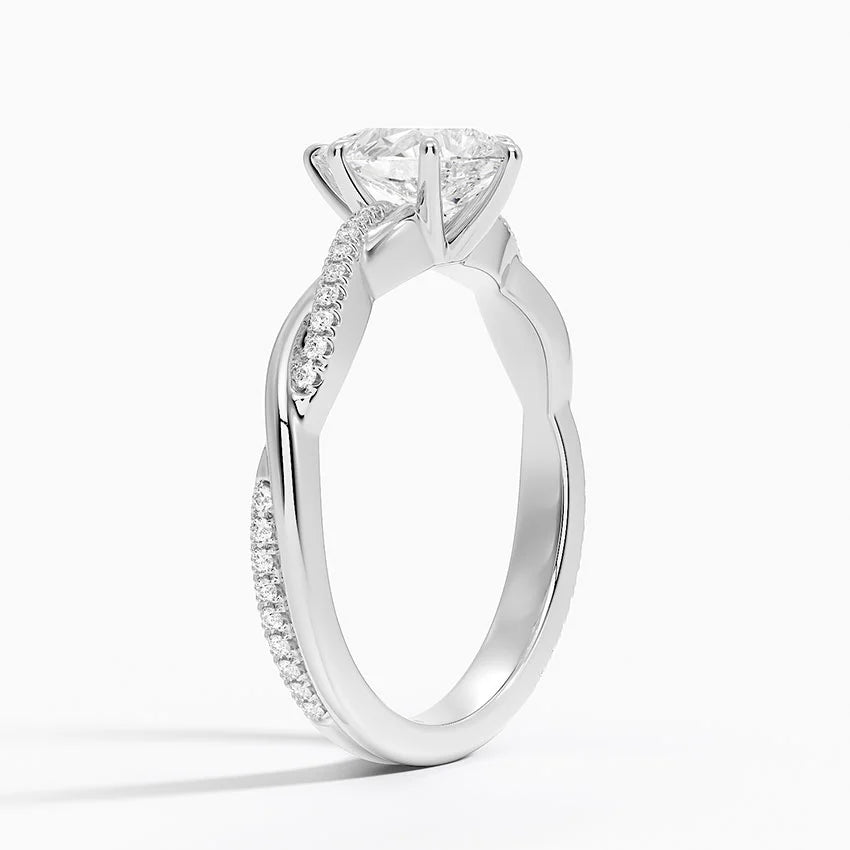 ecomposer-view with diamond shape-pear,ecomposer-size-1-ct,ecomposer-metal type-white-gold-18k