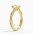 ecomposer-metal type-yellow-gold-18K,ecomposer-ring setting-twisted