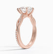 ecomposer-view with diamond shape-pear,ecomposer-size-2-ct,ecomposer-metal type-rose-gold-18k