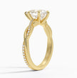 ecomposer-metal type-yellow-gold-18K,ecomposer-ring setting-twisted