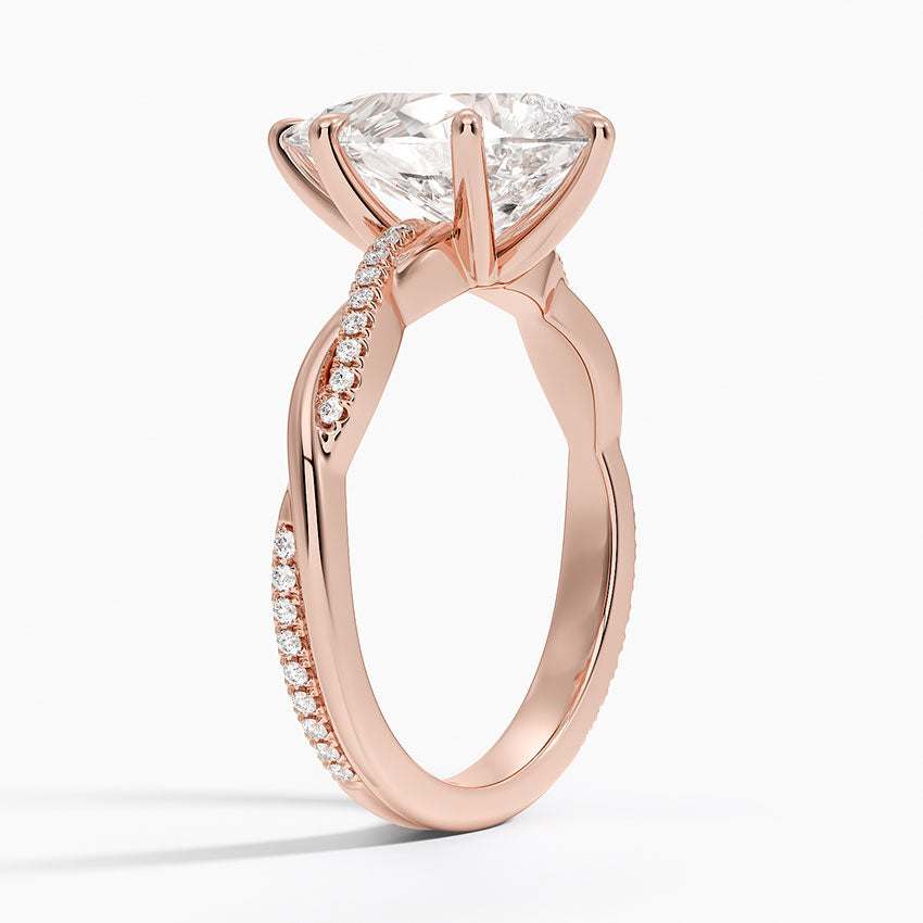 ecomposer-view with diamond shape-pear,ecomposer-size-3-ct,ecomposer-metal type-rose-gold-18k