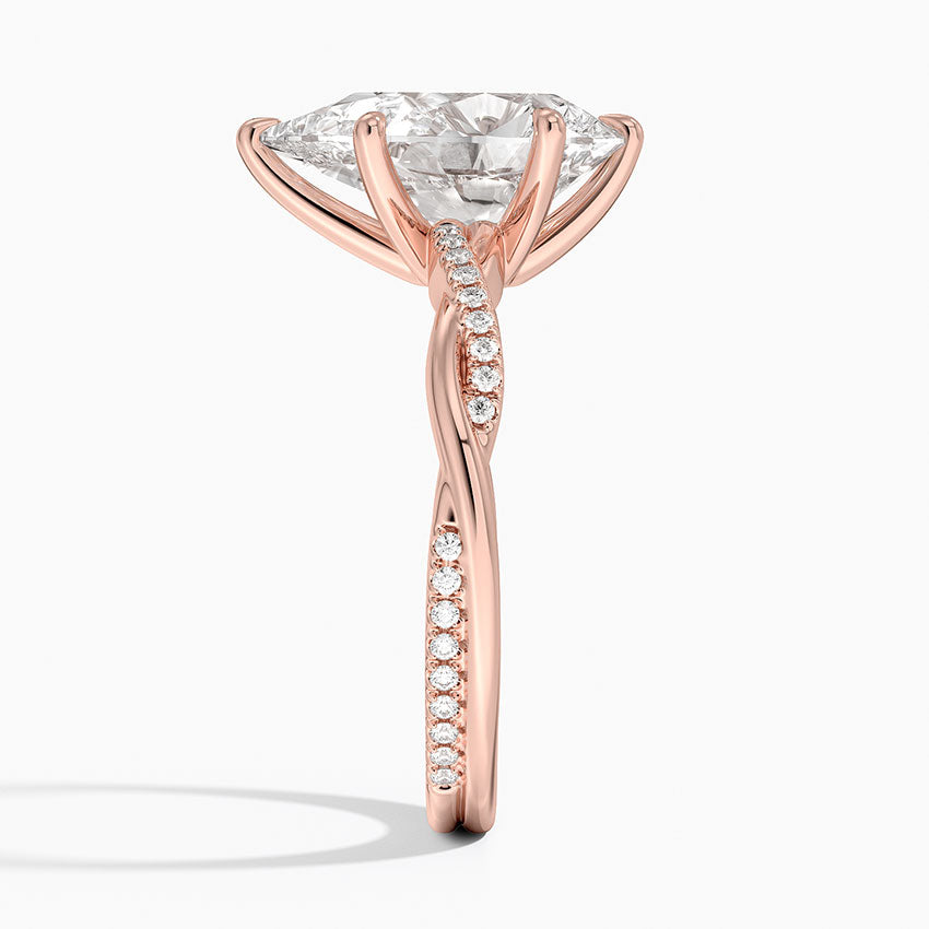 ecomposer-view with diamond shape-pear,ecomposer-size-3-ct,ecomposer-metal type-rose-gold-18k