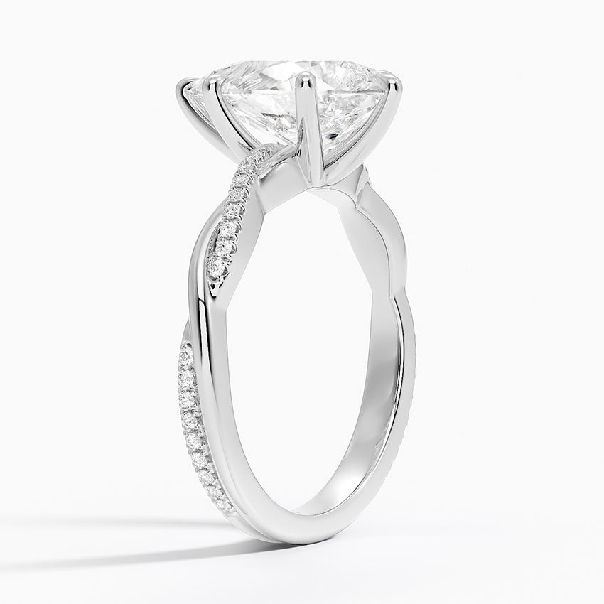 ecomposer-view with diamond shape-pear,ecomposer-size-3-ct,ecomposer-metal type-white-gold-18k