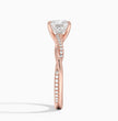 ecomposer-view with diamond shape-princess,ecomposer-size-1-ct,ecomposer-metal type-rose-gold-18k