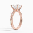 ecomposer-metal type-rose-gold-18K,ecomposer-ring setting-twisted