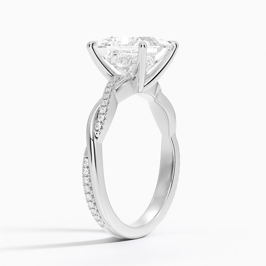 ecomposer-view with diamond shape-princess,ecomposer-size-2.5-ct,ecomposer-metal type-white-gold-18k