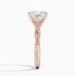 ecomposer-metal type-rose-gold-18K,ecomposer-ring setting-twisted