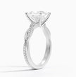 ecomposer-metal type-white-gold-18K,ecomposer-ring setting-twisted