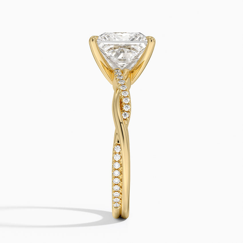 ecomposer-view with diamond shape-princess,ecomposer-size-3-ct,ecomposer-metal type-yellow-gold-18k