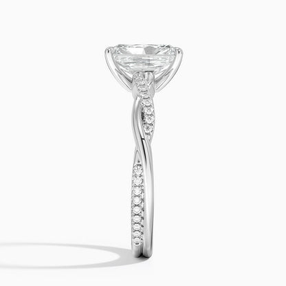 ecomposer-view with diamond shape-radiant,ecomposer-size-1.5-ct,ecomposer-metal type-white-gold-18k