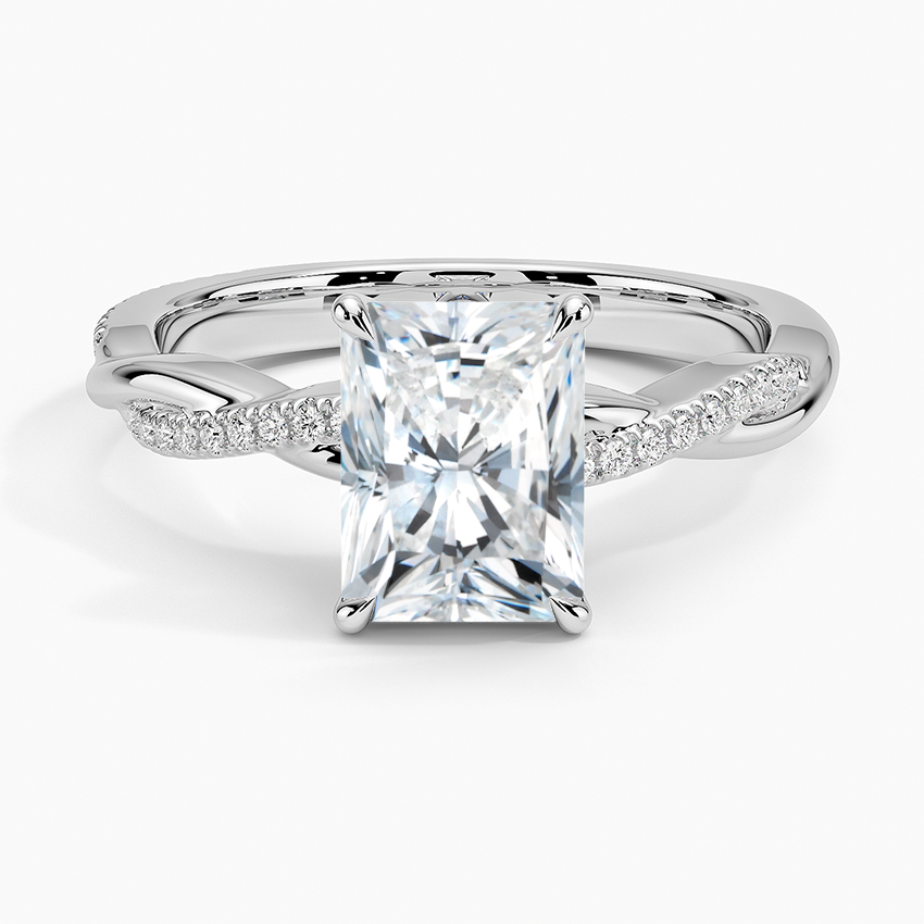 ecomposer-view with diamond shape-radiant,ecomposer-size-1.5-ct,ecomposer-metal type-white-gold-18k